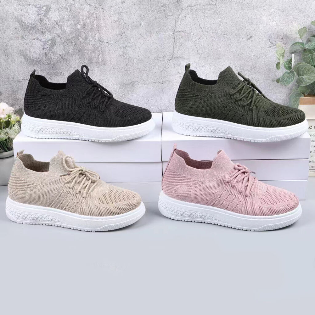 New Thick Soled Solid Lace Up Shoe